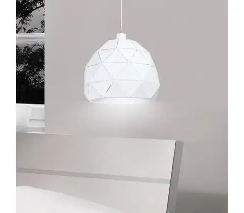 Svietidlá Eglo 97854 - Luster na lanku ROCCAFORTE 1xE27/60W/230V 97854