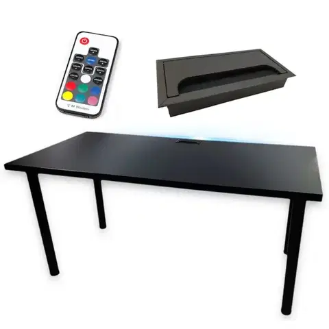 Kancelárske stoly Písací Stôl Top Čierna 120x60x2,8 Model 2