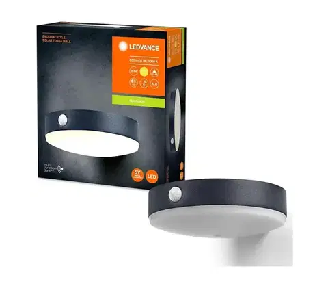 Svietidlá Ledvance ENDURA STYLE LED solárne nástenné svietidlo 6W/3,7V IP44 4058075766303
