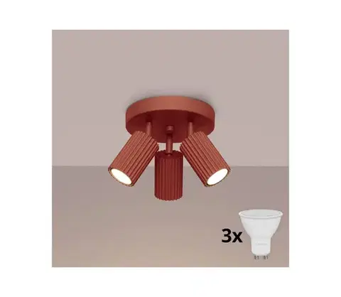 Svietidlá BRILAGI - LED bodové svietidlo CRESTO 3xGU10/10W/230V červené BR.1639