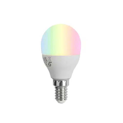 LED osvetlenie Inteligentná stmievateľná LED žiarovka E14 G45 Opál 4,9 W 470 lm 2700 – 6500 K