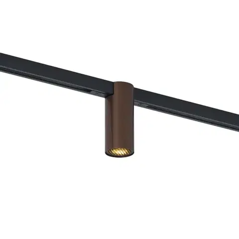 Koľajnicové svetelné systémy Moderný reflektor tmavý bronz pre koľajnicový systém 1-fázový GU10 35mm - Slimline Nubee Honey
