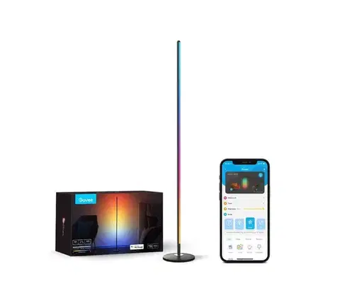 Lampy Govee - LED RGBW Stmievateľná stojacia lampa LITE MATTER LED/24W/230V Wi-Fi H8076C13