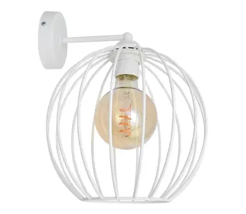 Svietidlá  Nástenná lampa MERCURE 1xE27/15W/230V biela KK-1388/1 WT