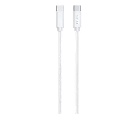 Predlžovacie káble Winner Group - USB kábel USB-C / USB-C 60W 2m biela WINKAB2MTYPC
