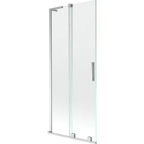 Sprchové dvere MEXEN/S - Velar L dvojkrídlová posuvná vaňová zástena 80 x 150, transparent, chróm 896-080-003-01-01