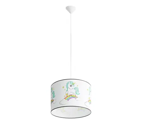 Svietidlá  SL.1413 - Detský luster na lanku UNICORN 1xE27/15W/230V pr. 40 cm SL.1413