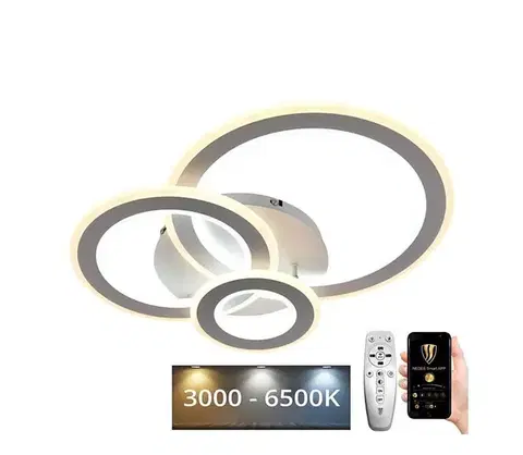 Svietidlá  LED Stmievateľný prisadený luster LED/90W/230V 3000-6500K + DO J1300/W