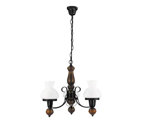 Svietidlá Rabalux 7078 - Luster na reťazi PETRONEL 3xE27/60W/230V