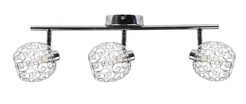 Nástenné svetlá Nástenná svietiaca páska 3X40W G9 chróm HORUS