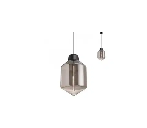 Svietidlá Redo 01-1773 - Závesný luster na lanku AMNO 1xE27/42W/230V pr. 26 cm sivý 01-1773