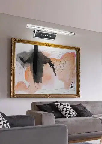 Nástenné svetlá Nástenná lampa 7W LED trojuholníková trubica s vypínačom chróm FORTE