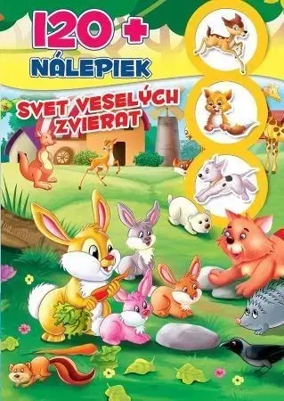 Nalepovačky, vystrihovačky, skladačky Svet veselých zvierat - 120+ nálepiek