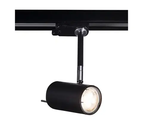 Svietidlá -  6602 - Bodové svietidlo do lištového systému FUSSA 1xGU10/15W/230V čierna 6602