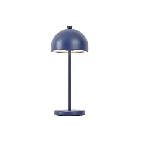 Lampy Stolná lampa modrá vrátane LED IP54 Nabíjateľná s nabíjacou stanicou - Squirrel