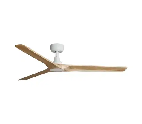 Ventilátory FARO Barcelona FARO 33810WT - Stropný látor HEYWOOD L drevo/biela pr. 132 cm WT + DO 33810T