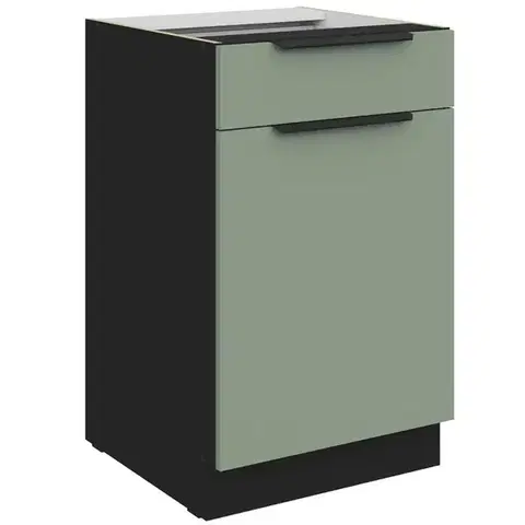 Kuchynské skrinky stojace Kuchynská skrinka Aria-Sa/Bl Anti Fingerprint 50d 1f 1s Bb