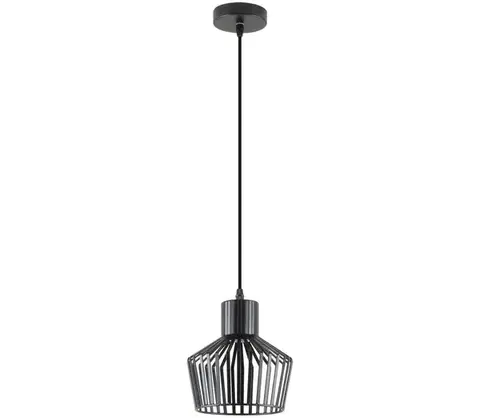 Svietidlá Zuma Line A8079-BK - Luster na lanku DOLIA 1xE27/40W/230V pr. 18 cm čierna A8079-BK