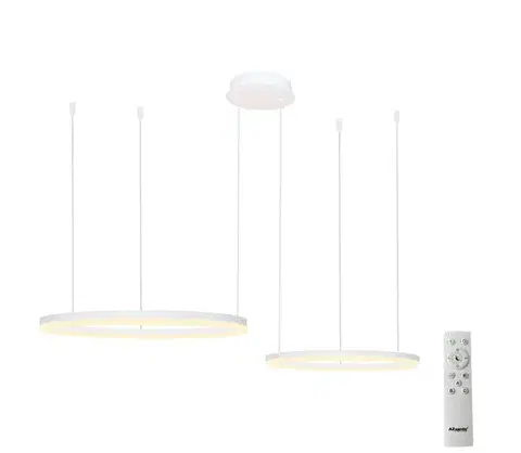 Svietidlá Azzardo  - LED Stmievateľný luster na lanku HALO LED/90W/230V biela + DO 