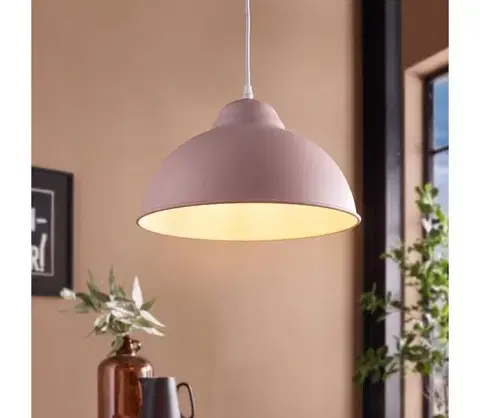 Svietidlá Eglo 54964 - Luster na lanku TRURO-P 1xE27/60W/230V ružová 54964
