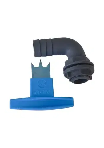 Nákupné tašky a košíky Kinekus Zberač daždovej vody - koleno 3/4" k sudu na dažďovú vodu, OWERFLOW ELBOW