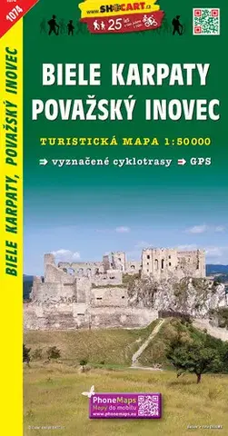 Voda, lyže, cyklo Biele Karpaty, Považský Inovec TM1074 1:50 tis - Kolektív autorov