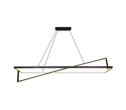Svietidlá  LED Stmievateľný luster na lanku LED/45W/230V 3000K 114 cm čierna 6906
