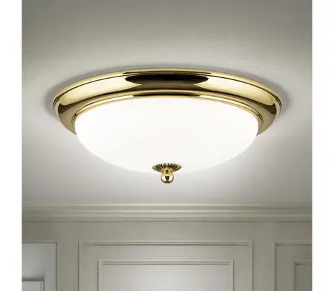 Svietidlá Orion - Stropné svietidlo EMPIRA 2xE27/40W/230V priemer 35,5 cm zlaté DL 7-792/35 gold