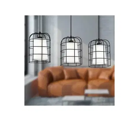 Svietidlá Eglo 43355 - Luster na lanku BITTAMS 3xE27/28W/230V 43355