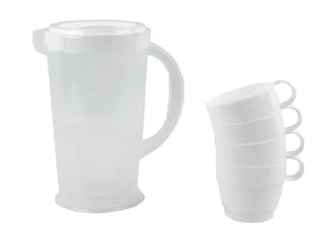 Džbány MAKRO - Džbán 1,8L a 4 poháre 0,25L, umelá hmota