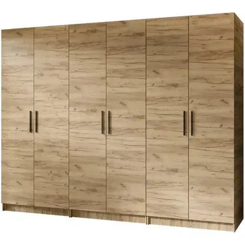 Šatníkové skrine Skriňa X3 Gold 2d Dub Craft Zlatý/Dub Craft Zlatý