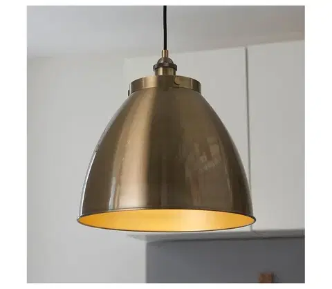 Svietidlá Endon 98744 - Závesné svietidlo na lanku FRANKLIN 1xE27/10W/230V mosadz 98744