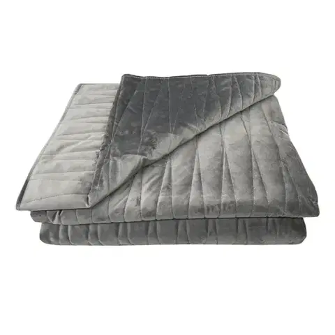 Prehozy na posteľ Prikrývka na posteľ Lido 170x220 tmavošedá Merkury Home