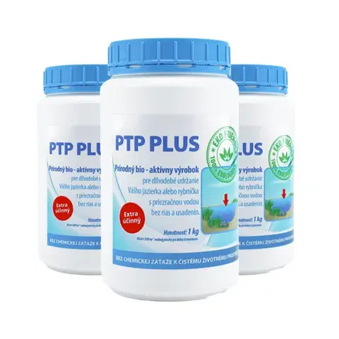 Upratovanie Baktoma Baktérie do jazierka a rybníkov - PTP PLUS 1kg PTP PLUS - AKCIA 2+1: 3 x 1 kg