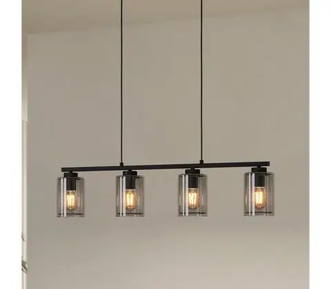 Svietidlá Eglo 99707 - Luster na lanku ZOCABON 4xE27/40W/230V 99707