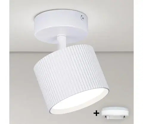 Svietidlá BRILAGI - LED RGB stmievateľné bodové svietidlo STRIPY 1xGX53/14W/230V Wi-Fi Tuya biela BG2844+IM1490