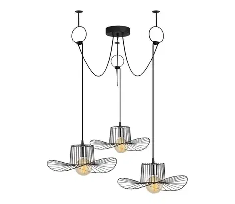 Svietidlá  Luster na lanku TEL 3xE27/40W/230V pavúk 892OPV1725