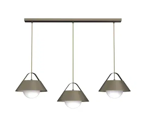 Svietidlá  Luster na lanku FUNDA 3xE27/15W/230V bronzový 4213A
