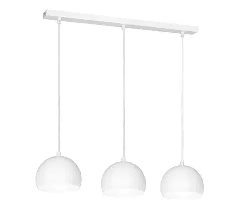 Svietidlá  Závesný luster na lankách SOOL 3xE27/15W/230V biely 1212