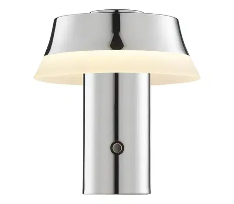 Lampy Brilliant - LED dotyková stmievateľná nabíjateľná stolná lampa KINICH LED/2,5W/5V 2700K lesklý chróm G60265/75