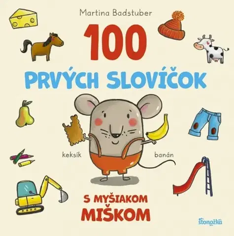 Leporelá, krabičky, puzzle knihy 100 prvých slovíčok s myšiakom Miškom - Martina Badstuber,Zuzana Dodoková