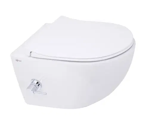 Záchody Wc s bidetom závesné SAT Infinitio vrátane dosky softclose, zadný odpad SATINF011RREXPBFC SATINF011RREXPBFC