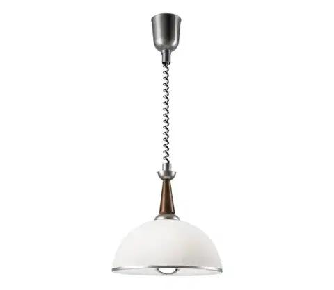 Svietidlá  Sťahovací luster CHIARA 1xE27/60W/230V strieborná/buk LM-1.1.110