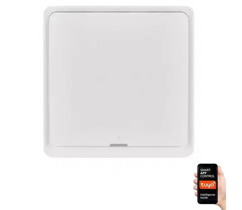 LED osvetlenie  Vypínač 1-tlačidlový GoSmart 1xCR2430 Tuya biela H5011