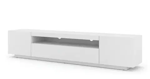 TV stolíky ArtBm TV stolík AURA 200 | biely mat