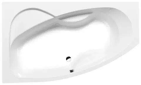Vane POLYSAN - MAMBA L asymetrická vaňa 170x100x44cm, biela 76111