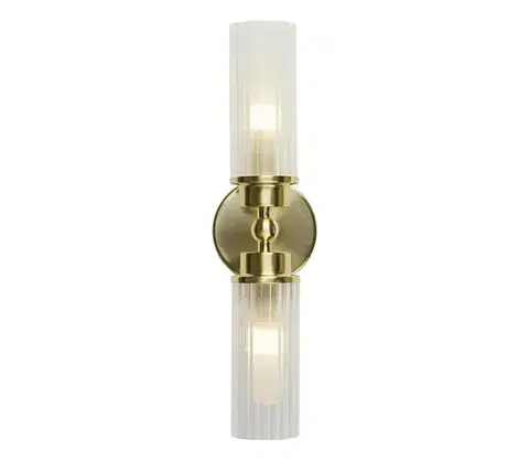 Svietidlá Searchlight 29982SB - Nástenné svietidlo IMPERIAL 2xG9/33W/230V mosadz 29982SB