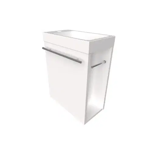 Kúpeľňové skrinky Kúpeľňová zostava WC MARI 40CM 1D BIELA