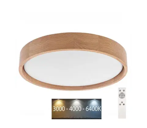 Svietidlá BRILAGI - LED Stmievateľné stropné svietidlo MANAROLA LED/24W/230V dub + DO 