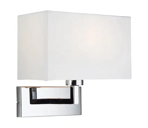 Svietidlá Endon 56373 - Nástenné svietidlo PICCOLO 1xE27/10W/230V biela/lesklý chróm 56373